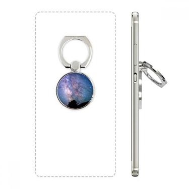 Imagem de Suporte de anel para celular Nebulae Dark Stars Galaxy com laço ajustável
