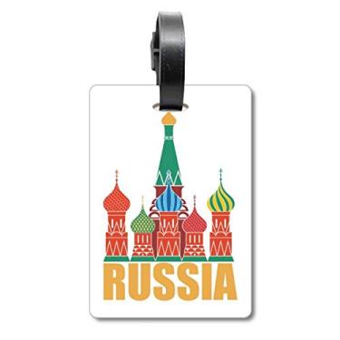 Imagem de Rússia Cathedral Moscow Church Bagagem Bagagem Etiqueta Cartão de Bagagem Scutcheon Etiqueta