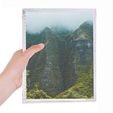 Imagem de Caderno de folhas soltas e diários de papelaria recarregável com floresta de neblina do Vale da Selva