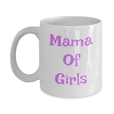 Imagem de Caneca Mama Of Girls – Caneca de café de chá – Presente de cerâmica