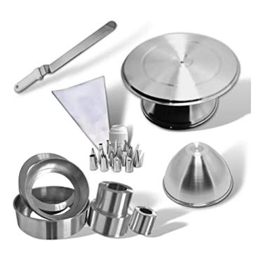 Imagem de Kit Confeiteiro (Formas Fundo Falso, Bailarina Profissional, Jogo de Bicos, Saia Boneca, Espátula)