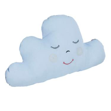Imagem de Almofada Decorativa Enxoval Bebê Nuvem - Azul