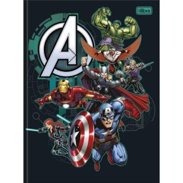 Imagem de Caderno Brochura Capa Dura Universitário Top 48 Folhas Avengers Capa 0