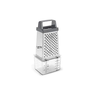 Imagem de Brinox - Ralador 4 Faces Com Coletor Top Pratic, 20,5 Cm - Aço Inox