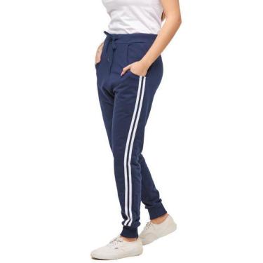 Imagem de CALÇA DE MOLETOM FEMININA SARUEL SKINNY SPORT LUXO - M1-AZULMARINHO-PP-Feminino