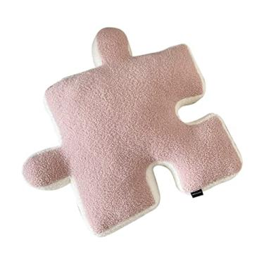 Imagem de Cobertor, tapete de quarto, tapete de cabeceira, tapete de quarto, travesseiro de pelúcia extra macio quebra-cabeça forma especial para decoração de casa de janela de sofá-cama (preto,(Rosa)