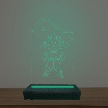 Imagem de Luminária Led 3d Goku Abajur Luxo