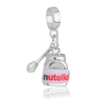 Imagem de Pingente Berloque Nutella Chocolate Pandora Banhado a Prata 925