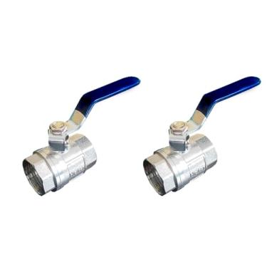 Imagem de Kit 2 Registro Válvula De Esfera 3/4 Polegada Em Metal Pn 40
