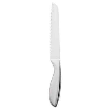 Imagem de Mimo Style Faca Para Pão 32cm, Feita Inteiramente de Aço Inoxidável de Alta Qualidade, Resistente e Durável. Possui Um Design Elegante Perfeito Para Seu Café da Manhã Com a Família, AC19279