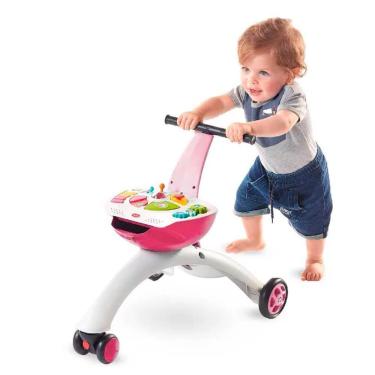 Imagem de Andador Infantil - 5 em 1 - Triciclo - Rosa - Tiny Love