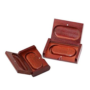 Imagem de Caixa de madeira de 128 GB, pen drive USB, pen drives de memória, pen drive USB 2.0, pen drive, armazenamento de data, pendrive, pendrive, armazenamento externo (vermelho)