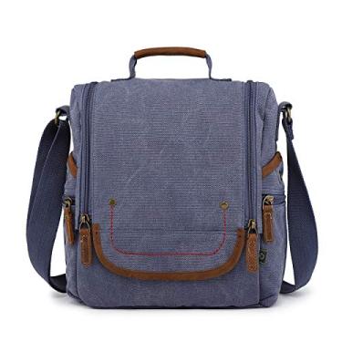Imagem de TSD Bolsa tiracolo de lona Atona Traveler da marca, Jeans azul, Small