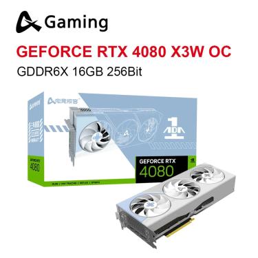 Imagem de AX GAMING RTX 4070 RTX 4080 RTX 4060 TI Nova placa gráfica GDDR6X 256Bit HDMI 2.1 16Pin Gaming GPU