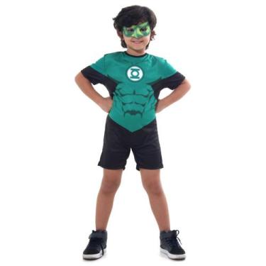 Imagem de Fantasia Lanterna Verde Curto Infantil - Liga Da Justiça - Original -