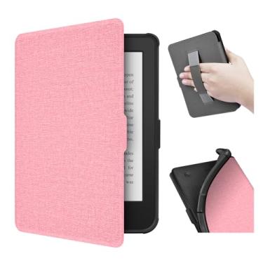 Imagem de enoxboo Capa para Kobo Clara HD de 2018, 6 Polegadas, Estojo com TPU Mole Traseiro e Alça de Mão, Tampa para Ereader com Fechamento Magnético