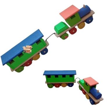 Imagem de Brinquedo Pedagógico Em Madeira Trem/Trenzinho Premium Tamanho M
