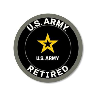 Imagem de Adesivo aposentado do exército dos EUA em vinil americano (EUA Estados Unidos)