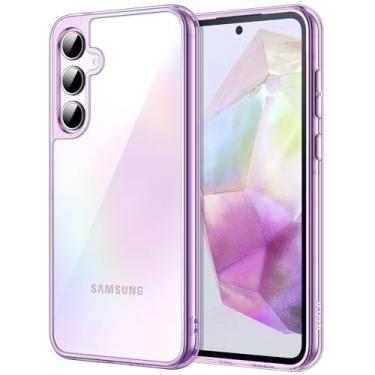 Imagem de JETech Capa para Samsung Galaxy A35 5G, Case Protetora Não Amarela à Prova de Choque, Capinha Parte Traseira do PC Rígida Anti-Riscos (Roxo)