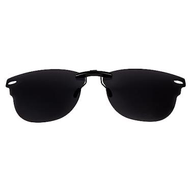 Imagem de Óculos de sol polarizados CLIP-ON para Ray-Ban Clubmaster RB5154 (RX5154) 51-21-145, Preto, 51 X 21mm