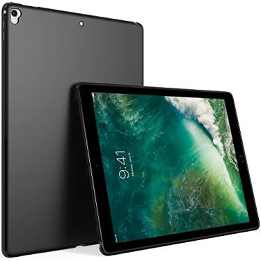 Imagem de Puxicu Capa para iPad Pro 9.7 2016 (modelo antigo), capa protetora de TPU macio de borracha fosca com design fino para iPad Pro de 9,7 polegadas (modelos de iPad A1673 A1674 A1675), preta