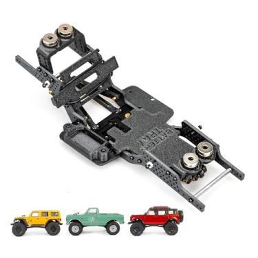 Imagem de RampCrab Carbon Fiber Chassis Kit for SCX24, 7° Angled Skid, LCG Chassis Kit for Axial SCX24 C10, JLU, Bronco, Upgrade Part