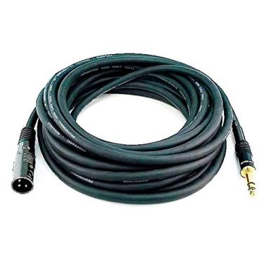 Imagem de Moonrise Cabo Monoprice 104764 Premier Series XLR macho para TRS macho 16 AWG de 6,3 cm, preto