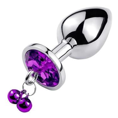 Imagem de PLUG ANAL METAL CROMADO COM SINO – PEQUENO (GRANDE)