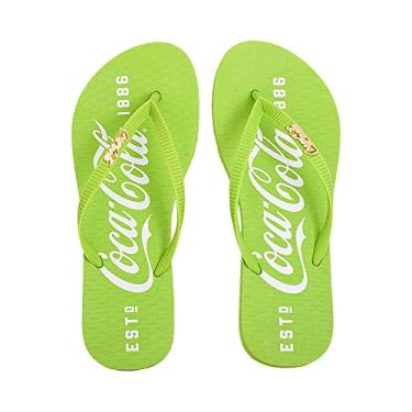 Imagem de Sandálias Coca-Cola, 1886, Feminino, Verde/Verde, 34