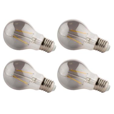 Imagem de Lâmpada Led Fumê 30W Iluminação Kit 4 unid. Branco Quente Decorativa Retrô Multifilamento Vintage Luz Casa Decoração