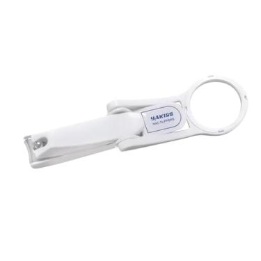 Imagem de Kokiya Toe Nail Clipper Cortador de unhas com lupa, cortador de unhas de manicure para idosos, mulheres, homens, branco