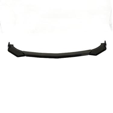 Imagem de 5Pcs Universal Car Lip Body Kit, Car Front Bumper Spoiler Splitter, ABS Front Bumper Lip Chin Spoiler Splitter Difusor Protector for Leon, A3 A4 A6, Civci (Preto Brilhante)