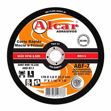 Imagem de Disco de Corte Fino Deep Cut 178,0 x 1,6 x 22,2mm - Alcar ABF-7