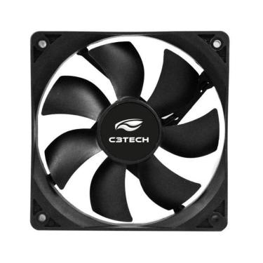 Imagem de Cooler Para Gabinete C3Tech F7-Mb10Bk 3 Pinos 8X8X2,5Cm