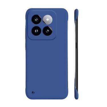 Imagem de Capa ultrafina sem moldura para PC para Xiaomi MI 14 12 13 11T 10T 9T Pro 12 11 Lite 5G NE 13 12S Capa de telefone rígida fosca ultra colorida, azul escuro, para Mi 14 Pro