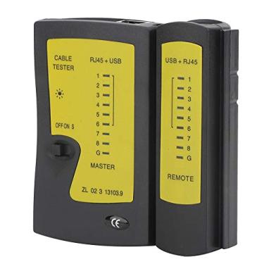 Imagem de Testador de cabo, testador de cabo YG468U Profissional RJ45 + testador de cabo USB Teste rápido e preciso Ferramenta de teste de fio de telefone de rede, dispositivo de teste de circuito