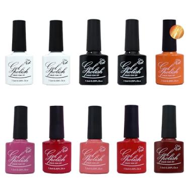 Imagem de Kit 10 Esmaltes Polish Gel - Chic & Fun - 10x7,5ml - Unhas Uv Led