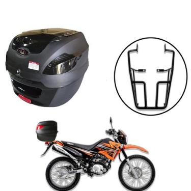 Imagem de Baú 41 litros Awa Proos com Bagageiro para XTZ 125 2002-2016, Black