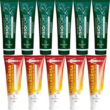 Imagem de Atacado 6 Pomada Fisiofort 150G + 5 Pomada Milagrosa 150G - Bio Instin