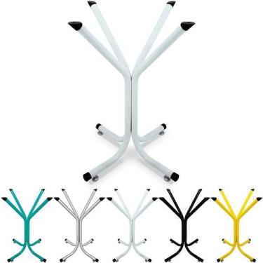 Imagem de Base de Mesa Jantar Para Tampos  Vidro Pedra Madeira 80cm - Genus Móve