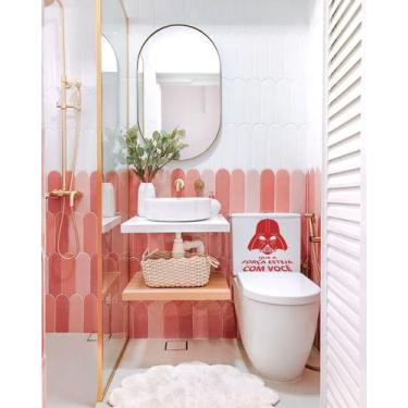 Imagem de Adesivo Vaso Sanitário Darth Vader  - Imprimax, VERMELHO VIVO