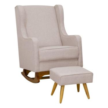 Imagem de Poltrona De Amamentação Sofia C/ Balanço Puff Bebê Completo - Gariani,