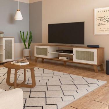 Imagem de Sala de Estar Completa para TV Até 75 Polegadas Charlotte 2 Portas Cin