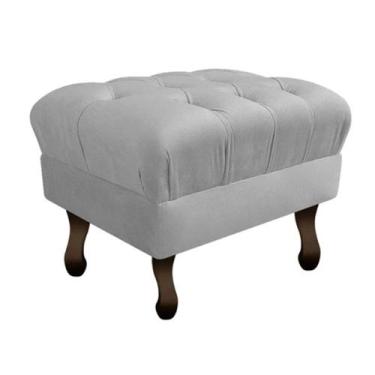 Imagem de Kit 02 Puffs Retrô Luiz XV Capitonê para Sala e Quarto Suede Escolha s