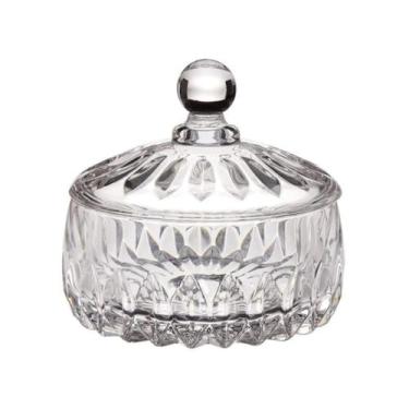 Imagem de Bomboniere De Cristal Potiche Decoração Sala Wolff, Incolor