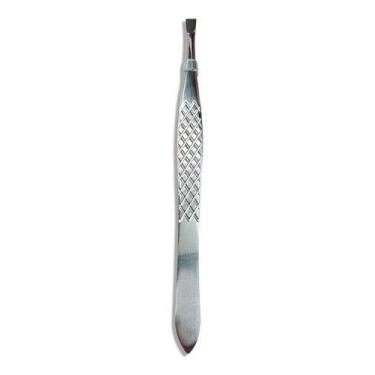 Imagem de Pinça Para Sobrancelha Metal Aço Inox Ponta Reta Profissiona - anjo da
