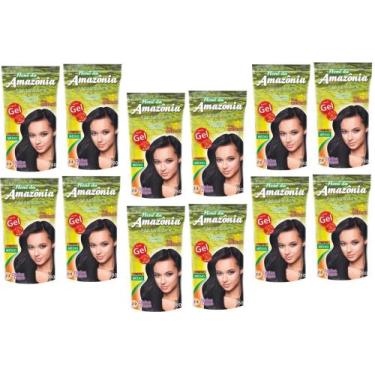 Imagem de Hene Em Gel Amazonia 12x180gr Divina Dama Preto Medio (Preto Natural) 