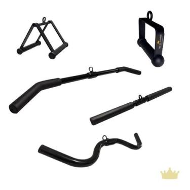 Imagem de Kit Pux Reto 50cm e Triângulo e Pulley 1m e Estribo Unitário e Bigode 