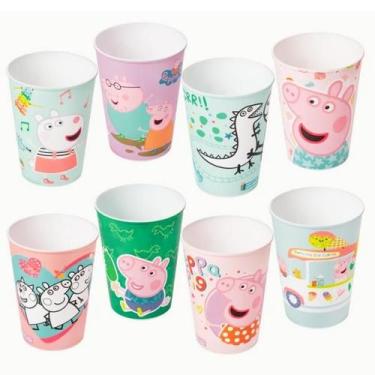 Imagem de Kit 10 Copos Peppa Pink Festa Infantil Enfeite Decoração - Plasútil