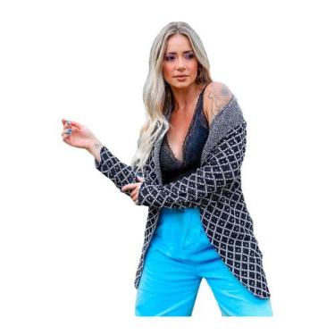 Imagem de Casaco Feminino Kimono Grosso Tricot Cardigan Inverno - EUC STORE, Pre